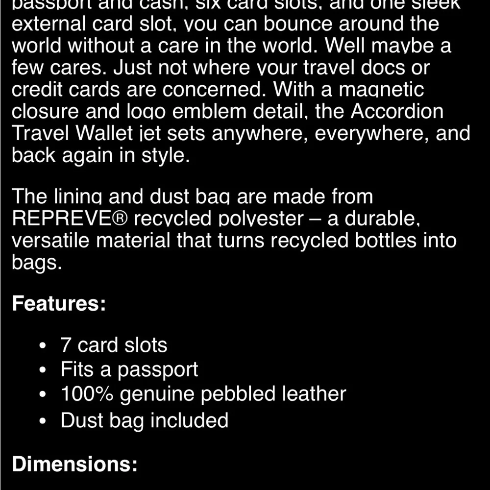 Dagne Dover Cream Textured Wallet - Picture 7 of 7